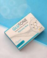 Glutone brightening soap with glutathione and vitamins C and E for gentle cleansing and moisturizing