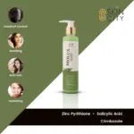 Biolux anti-dandruff shampoo with zinc pyrithione and salicylic acid for itch relief and hydration