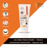 Solar Guard SPF 60 sunscreen with licorice extract and niacinamide for waterproof sun protection